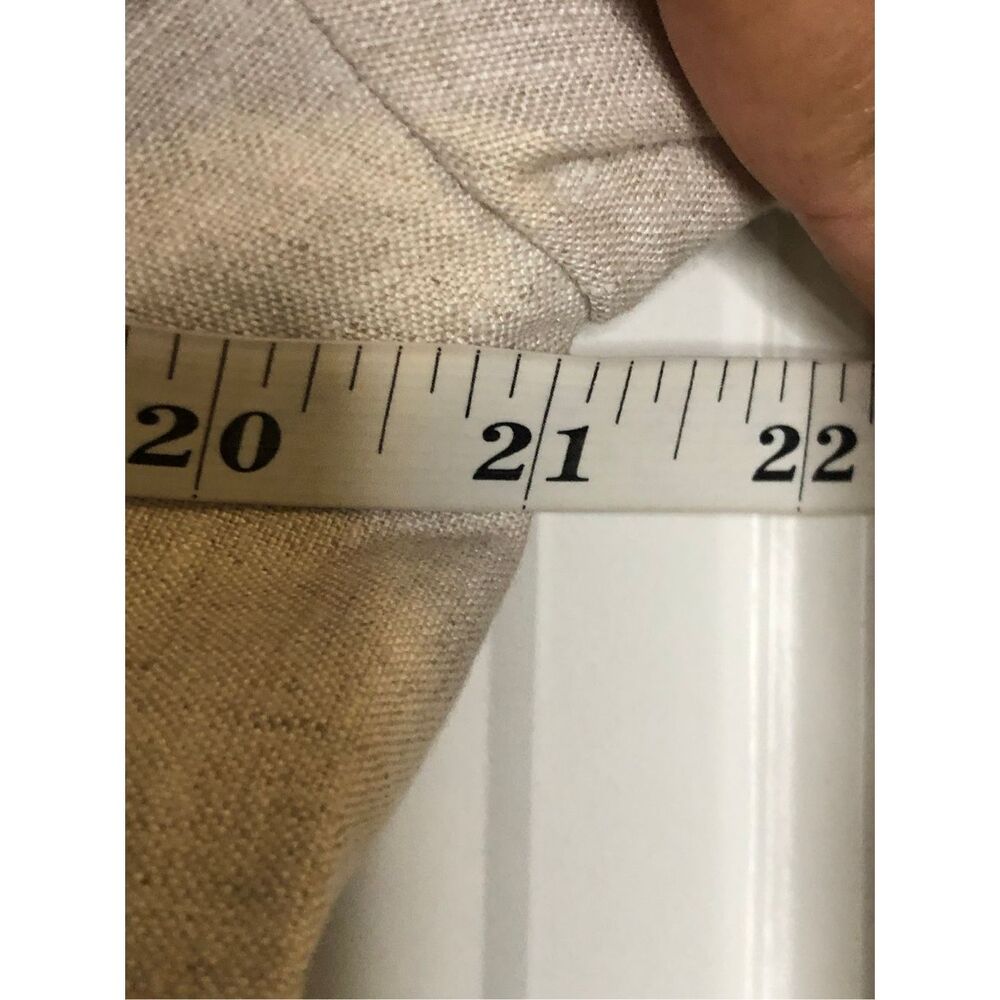 Talbots 100% Linen Blazer sz 8 coastal career old money preppy minimalist - Picture 7 of 9